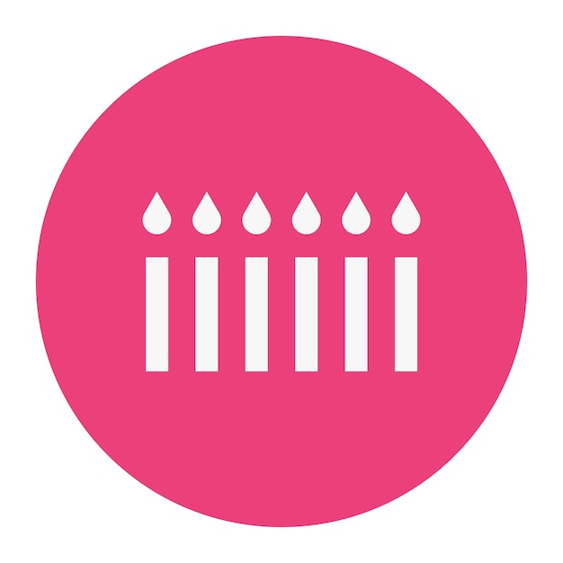 Ilustración vectorial de las velas