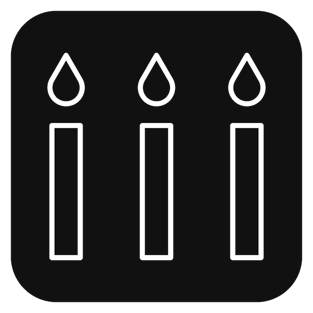 Ilustración vectorial de las velas