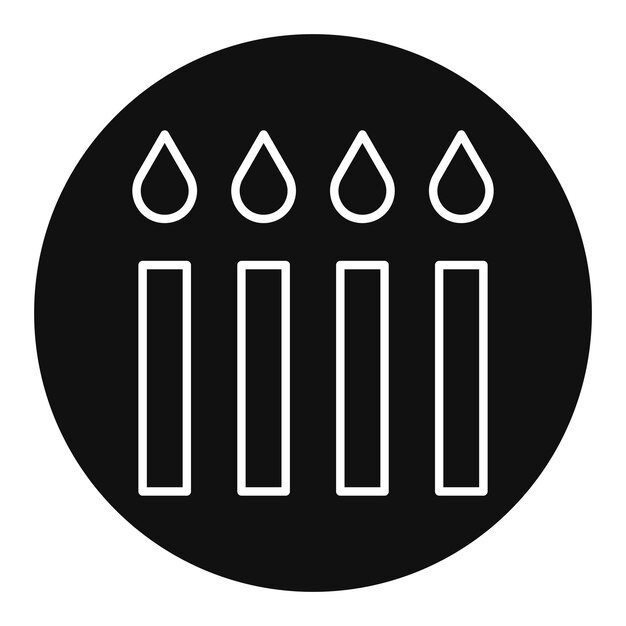 Ilustración vectorial de las velas
