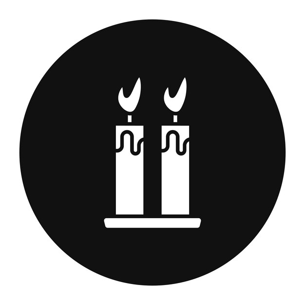 Ilustración vectorial de las velas