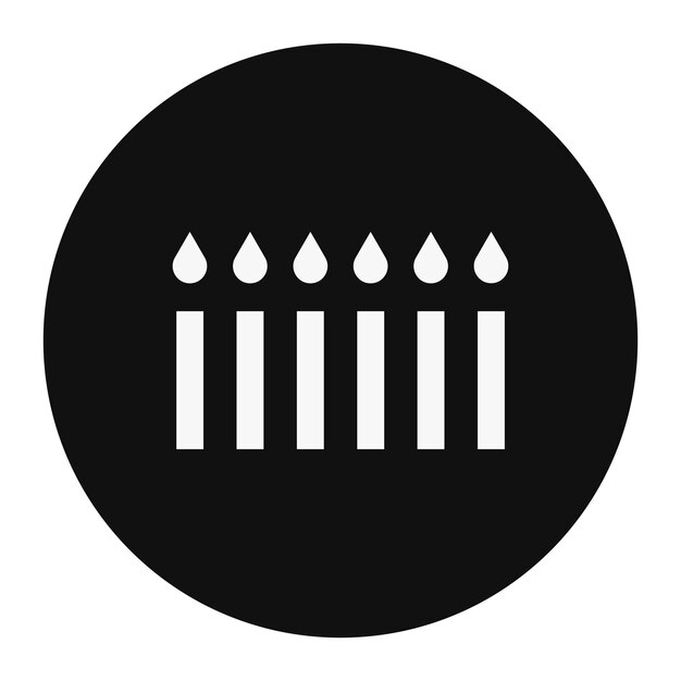 Ilustración vectorial de las velas