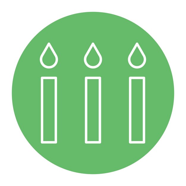 Ilustración vectorial de las velas