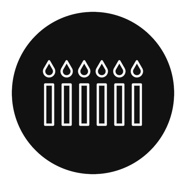 Ilustración vectorial de las velas