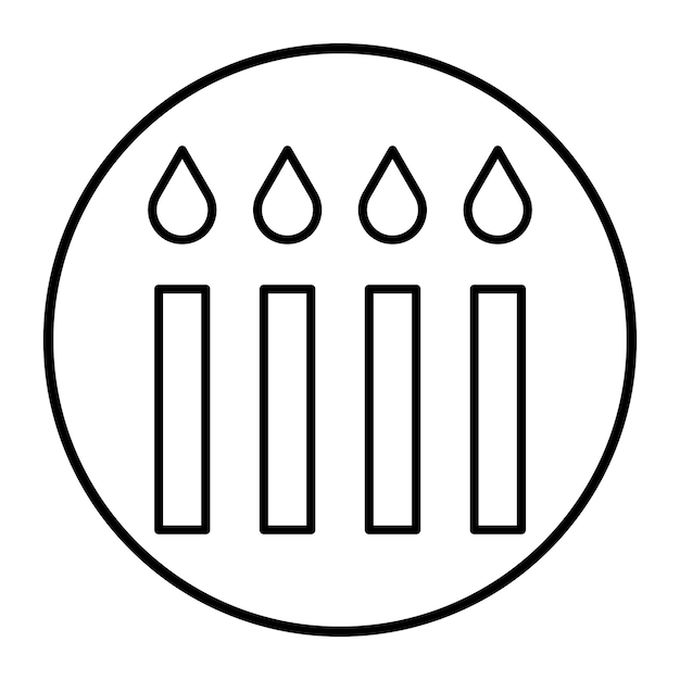 Ilustración vectorial de las velas