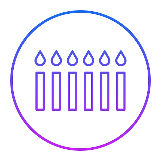 Ilustración vectorial de las velas