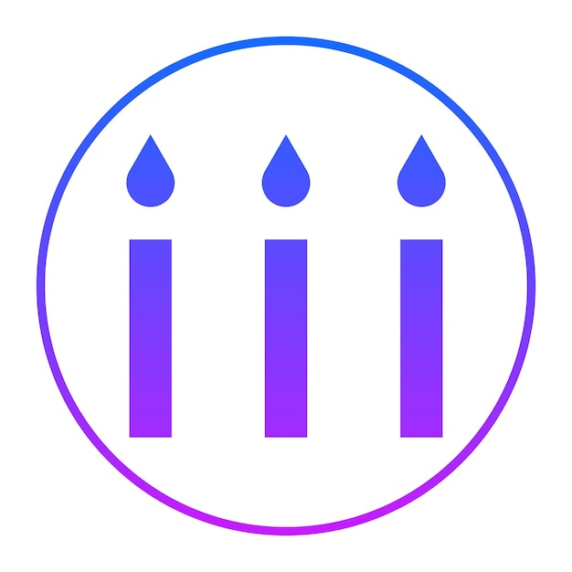 Ilustración vectorial de las velas