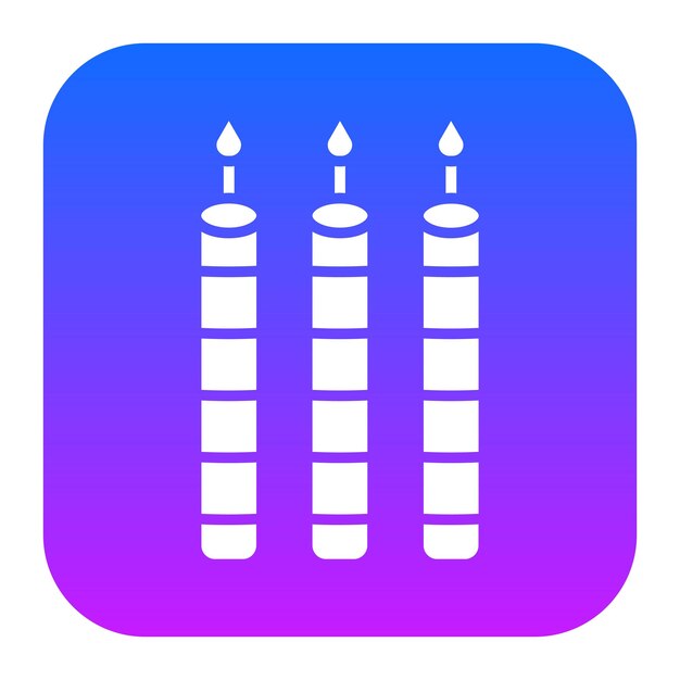 Ilustración vectorial de las velas