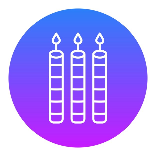 Ilustración vectorial de las velas