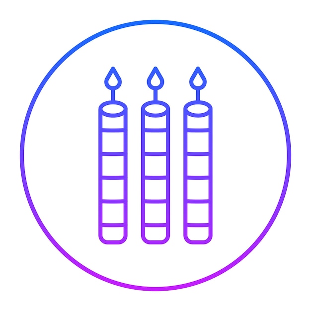 Ilustración vectorial de las velas