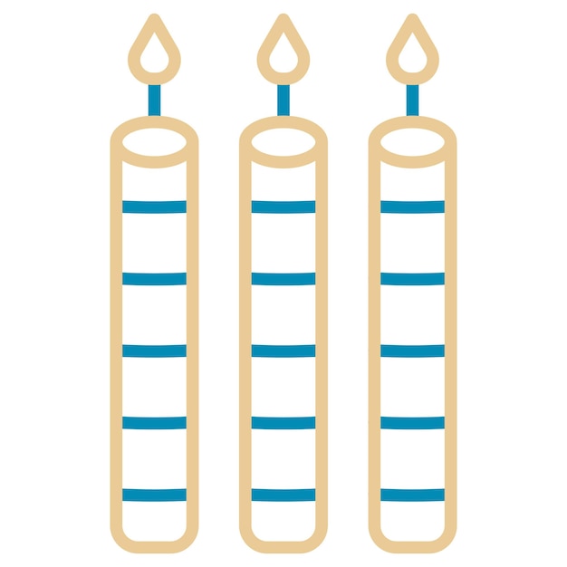 Ilustración vectorial de las velas
