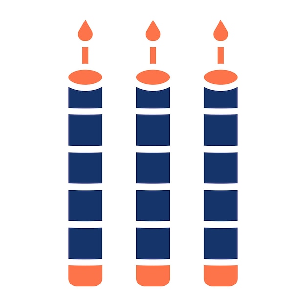 Ilustración vectorial de las velas