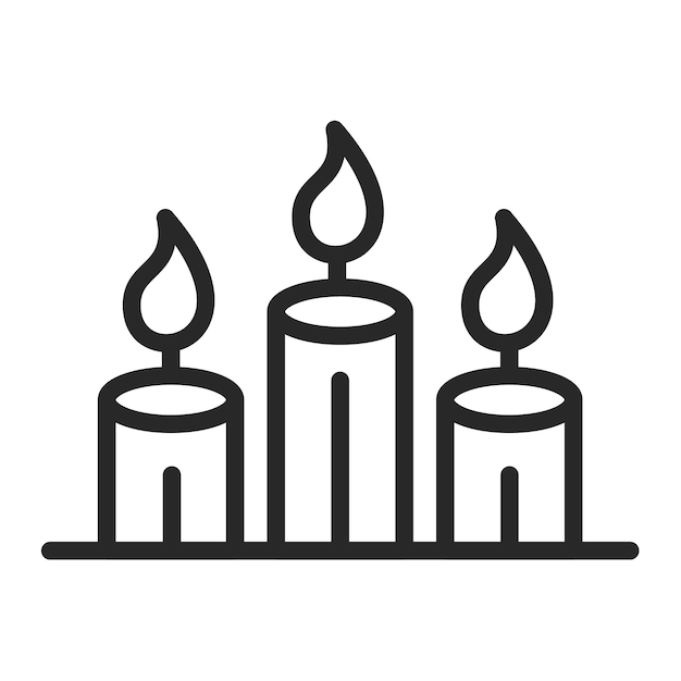 Ilustración vectorial de las velas