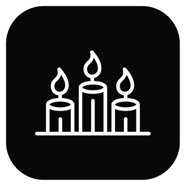 Ilustración vectorial de las velas
