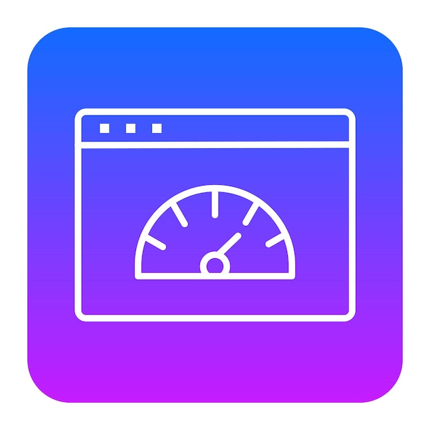 Ilustración vectorial de la velocidad de la página