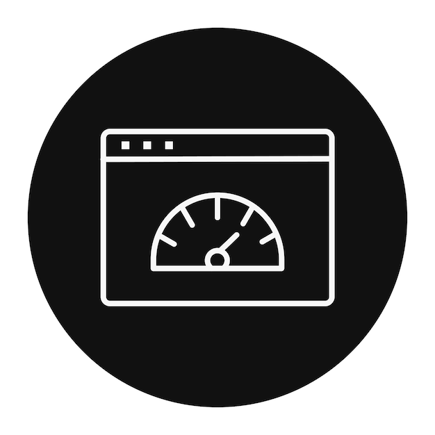 Ilustración vectorial de la velocidad de la página