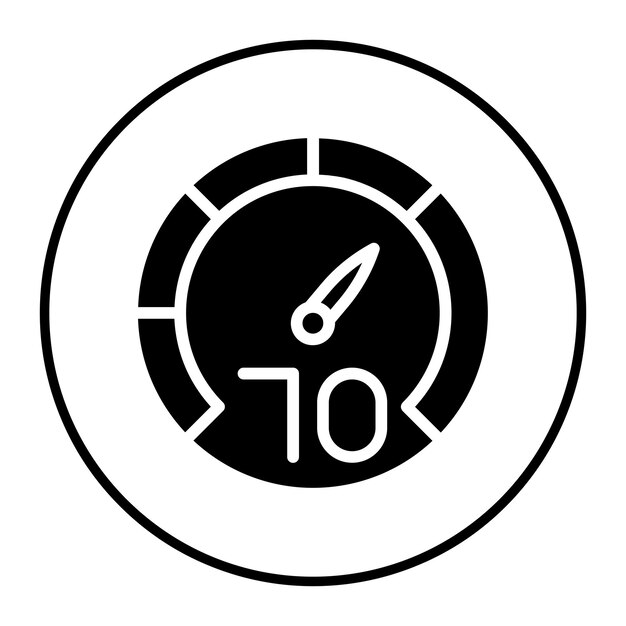 Ilustración vectorial del velocímetro