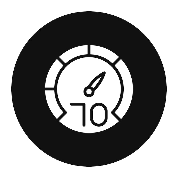 Ilustración vectorial del velocímetro