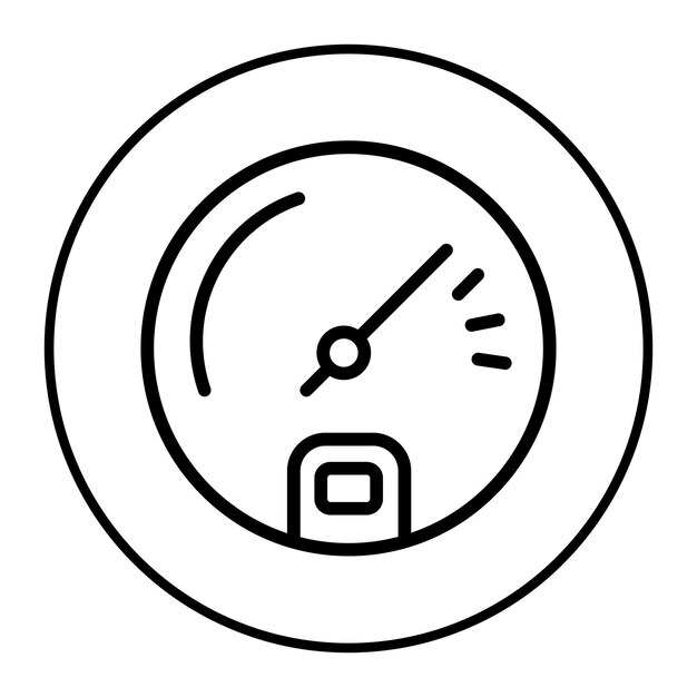 Ilustración vectorial del velocímetro