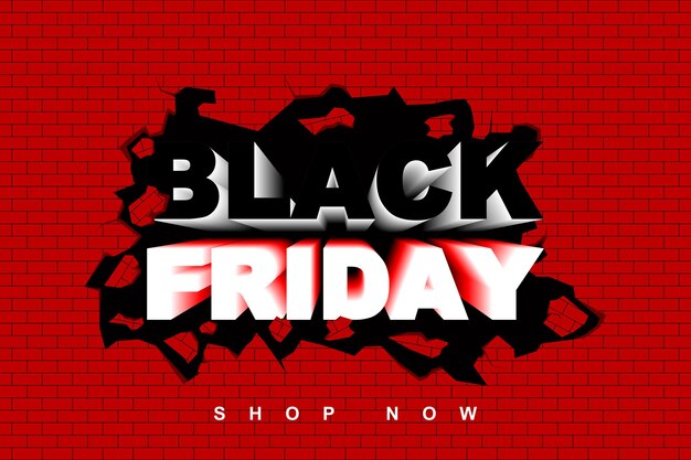 Ilustración vectorial para la venta del Viernes Negro Perfecto para su negocio