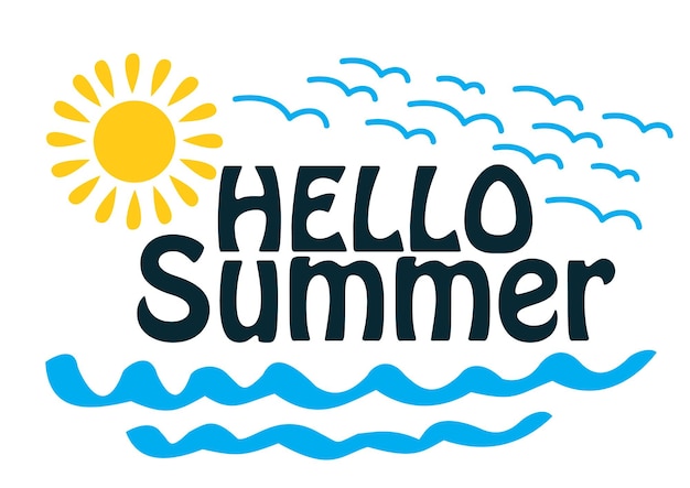 Ilustración vectorial de verano