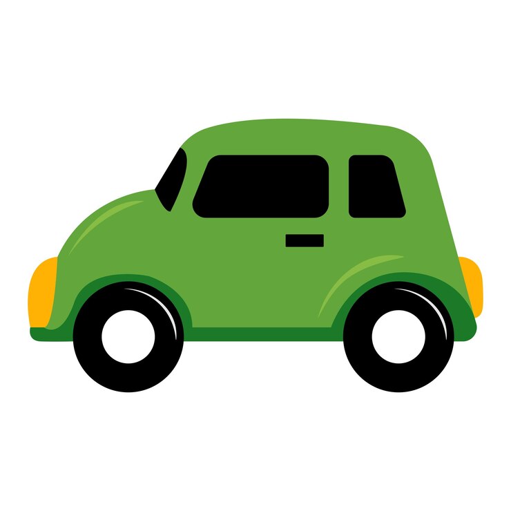 Vector ilustración vectorial verde del automóvil