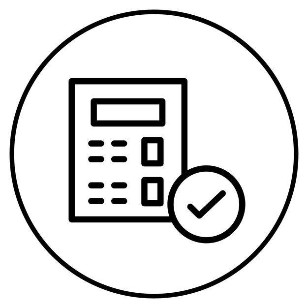 Ilustración vectorial de verificación