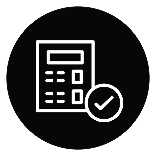 Ilustración vectorial de verificación