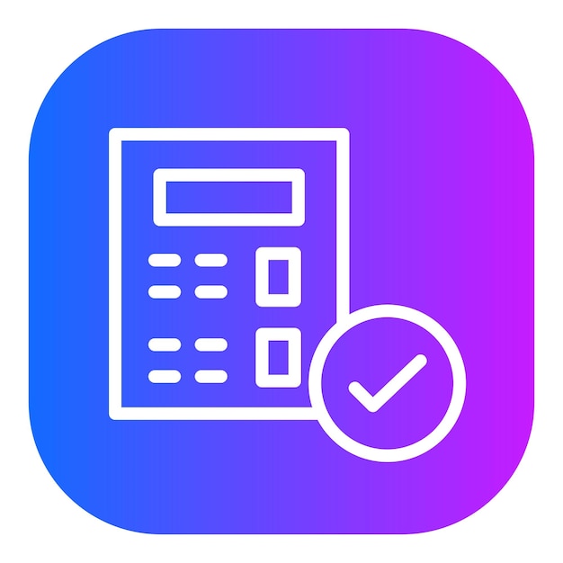 Ilustración vectorial de verificación