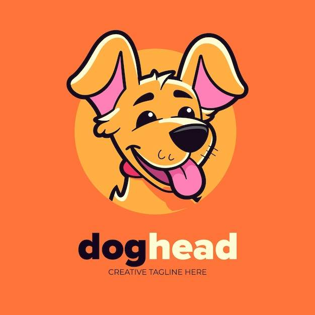 Ilustración vectorial versátil de mascota moderna para perros, ideal para carteles de logotipo y tiendas de mascotas