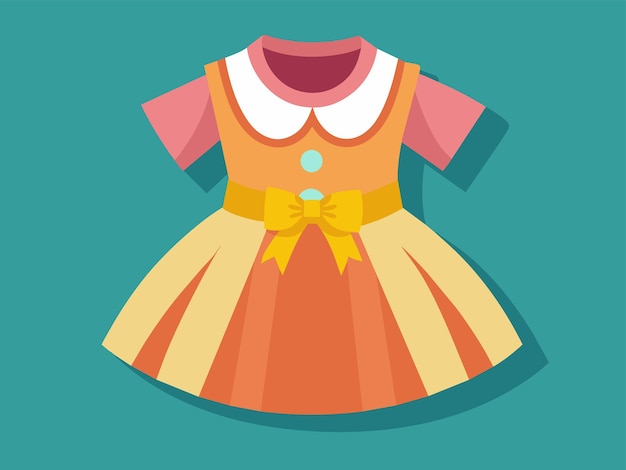 Vector ilustración vectorial del vestido de bebé