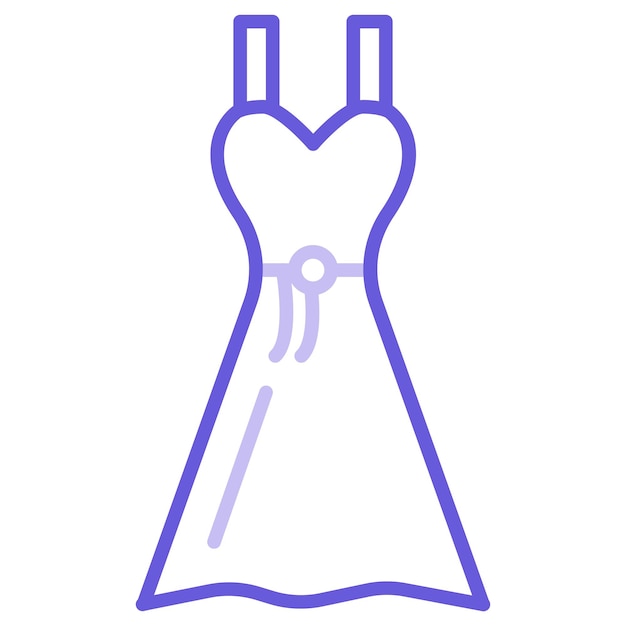 Ilustración vectorial del vestido de cumpleaños