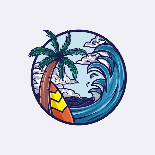 Ilustración vectorial de las vibraciones de verano