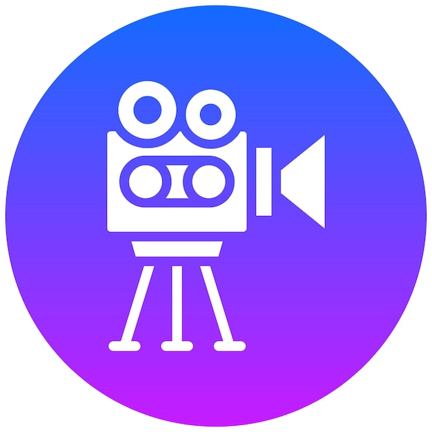 Ilustración vectorial de la videocámara