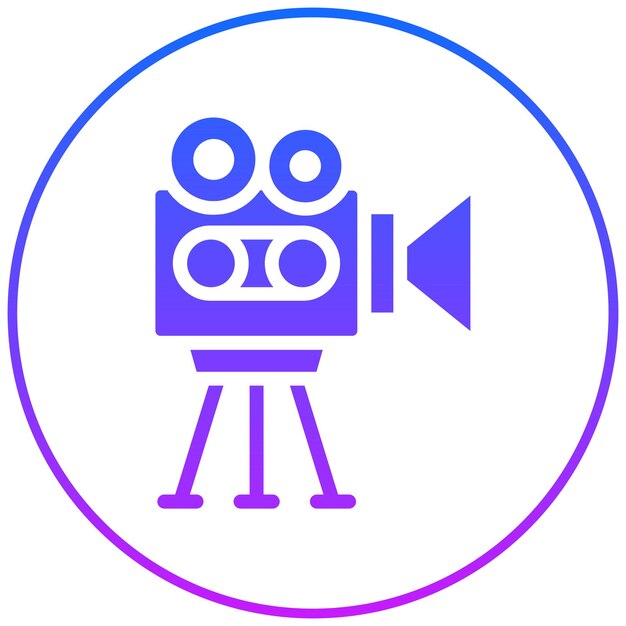 Ilustración vectorial de la videocámara