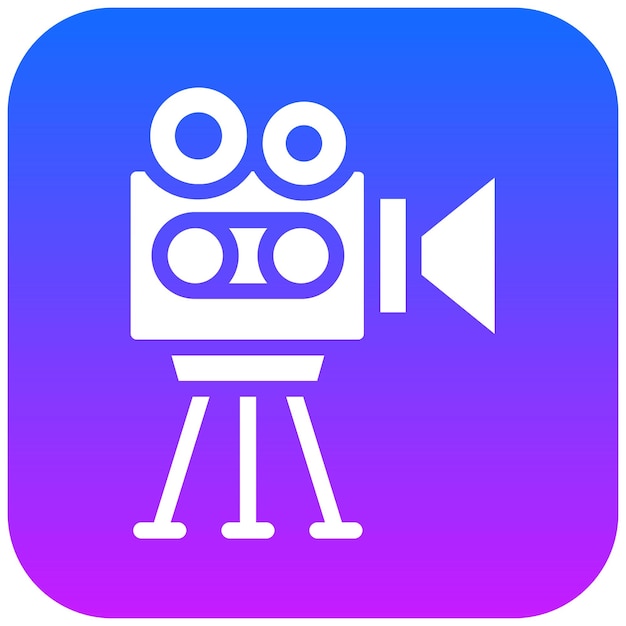 Ilustración vectorial de la videocámara