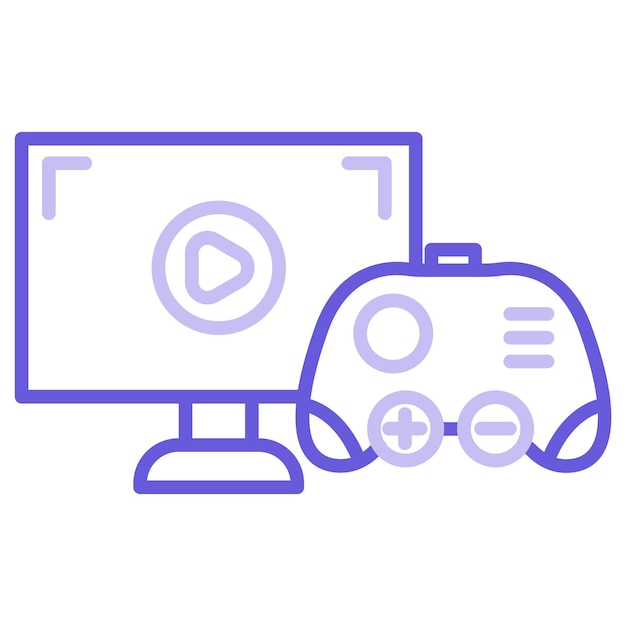 Ilustración vectorial de videojuegos