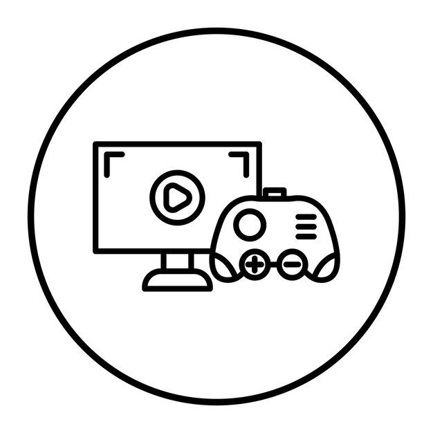 Ilustración vectorial de videojuegos
