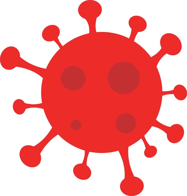 Ilustración vectorial del virus corona covid 19 gripe por virus