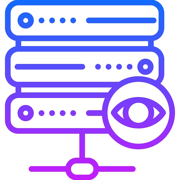 Ilustración vectorial de visión de la base de datos