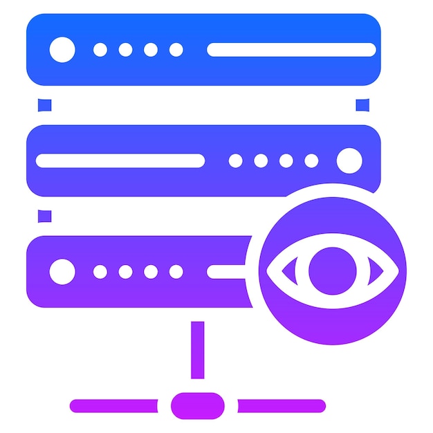 Ilustración vectorial de visión de la base de datos