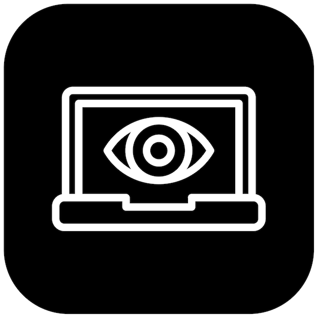 Ilustración vectorial de visión por computadora
