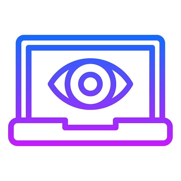 Ilustración vectorial de visión por computadora
