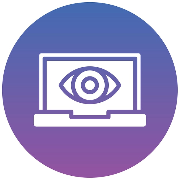 Ilustración vectorial de visión por computadora