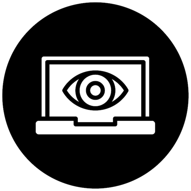 Ilustración vectorial de visión por computadora