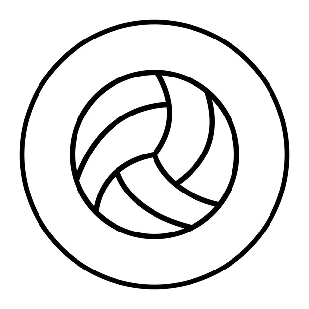 Ilustración vectorial de voleibol