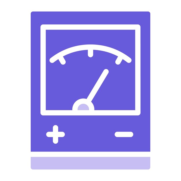 Ilustración vectorial del voltímetro