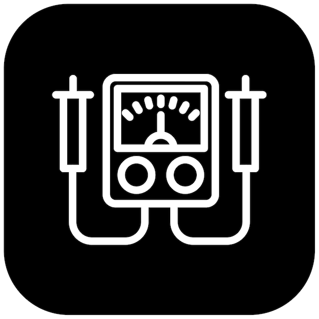 Ilustración vectorial del voltímetro
