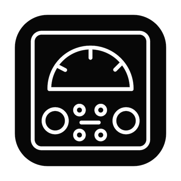Ilustración vectorial del voltímetro