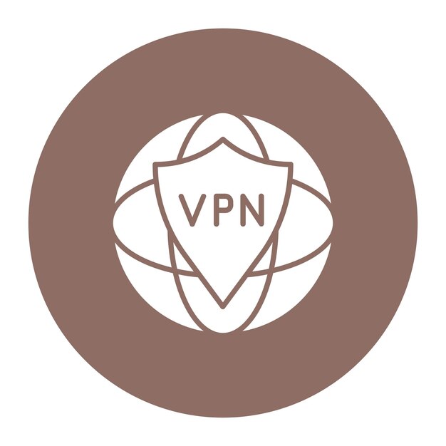 Vector ilustración vectorial de vpn