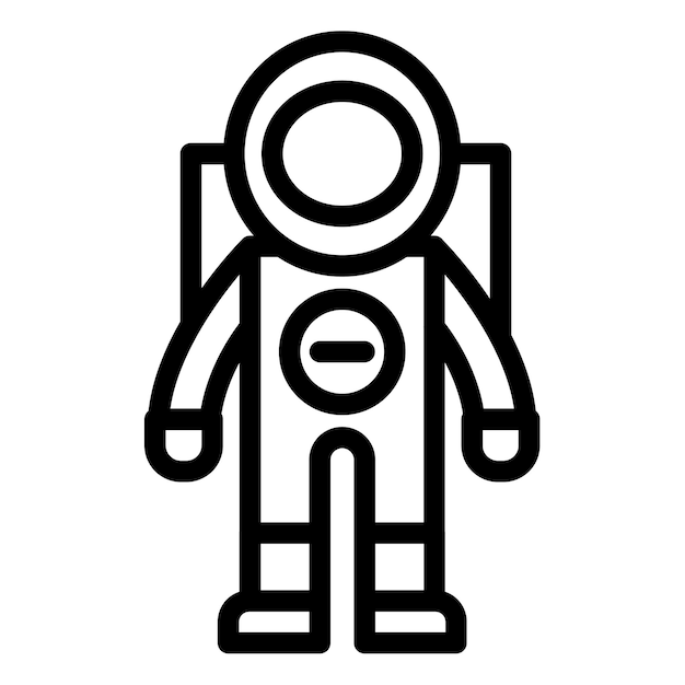 Ilustración vectorial de vuelo del astronauta